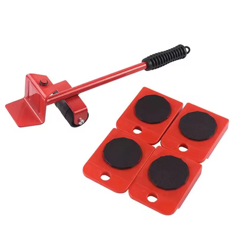 Carry Roller Set for Furniture, Removal, Lifting, Motion Tool Set, Wheel Bar Disposii