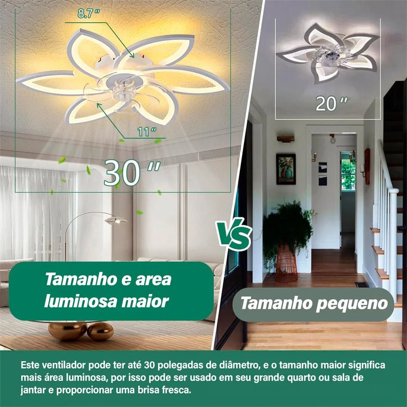 Ventilador de Teto Silencioso Lótus